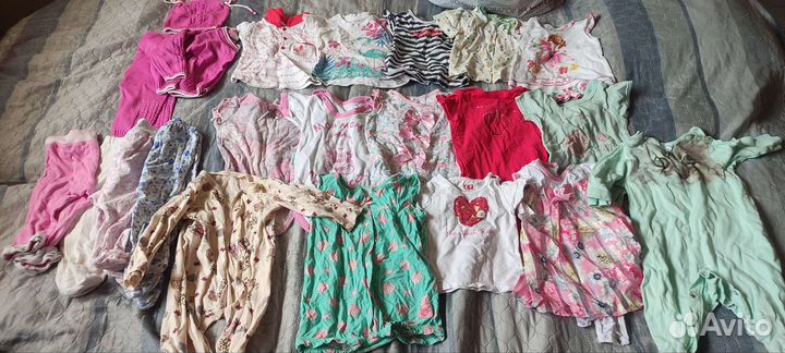 Огромный пакет вещей на девочку 3-9 месяцев