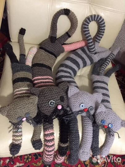 Вязаная игрушка - кот - подарок