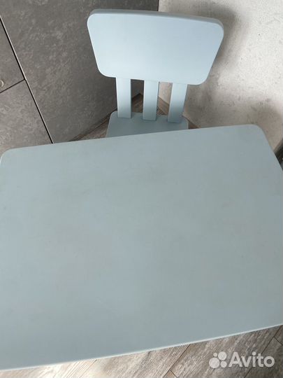 Детский стол и стул IKEA маммут