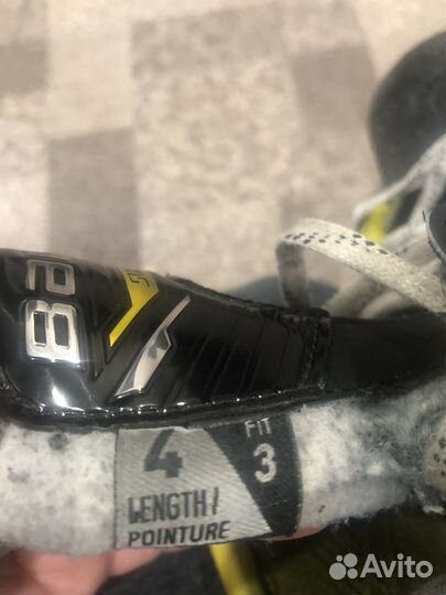 Хоккейные коньки bauer supreme m 4 бу