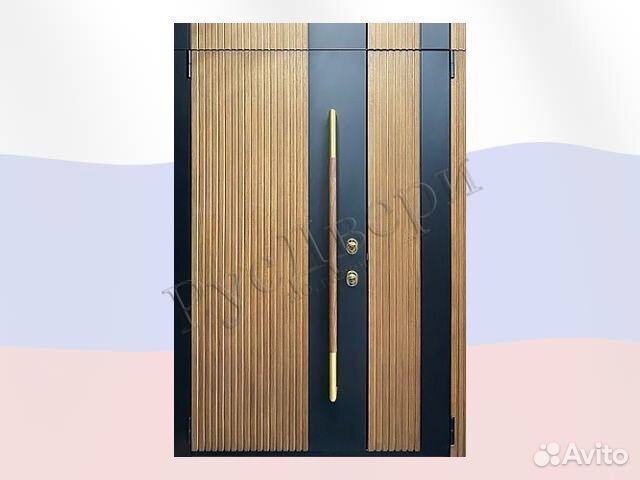 Двустворчатая входная дверь для улицы