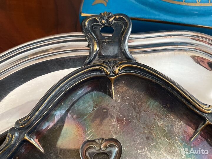 Антикварные мини набор, мини поднос, тарелка