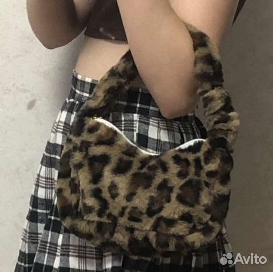 Сумка/сумка y2k/ сумка меховая