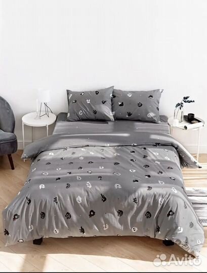 Постельное белье евро поплин