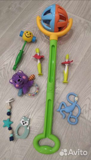Развивающие игрушки грызунки погремушки