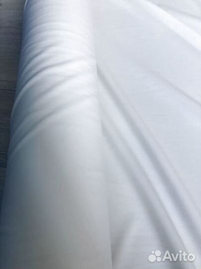 Костюмная ткань креп Барби (белая)