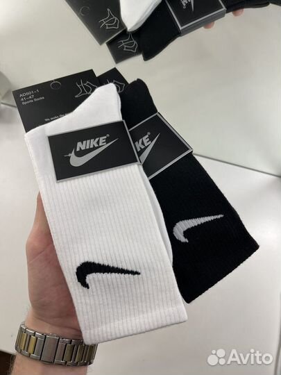 Носки Nike черные/белые