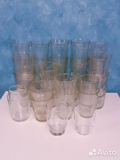 Графины,стаканы гранёные стеклянные винтажные СССР
