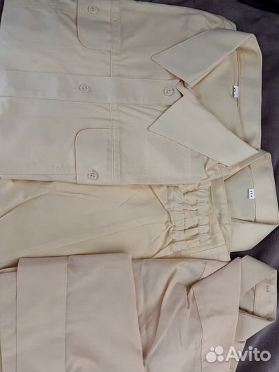 Рубашка вмф кремовая разные размеры