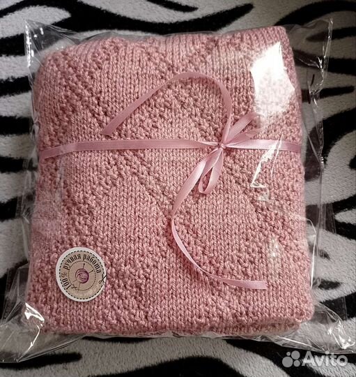 Плед детский вязаный ручная работа