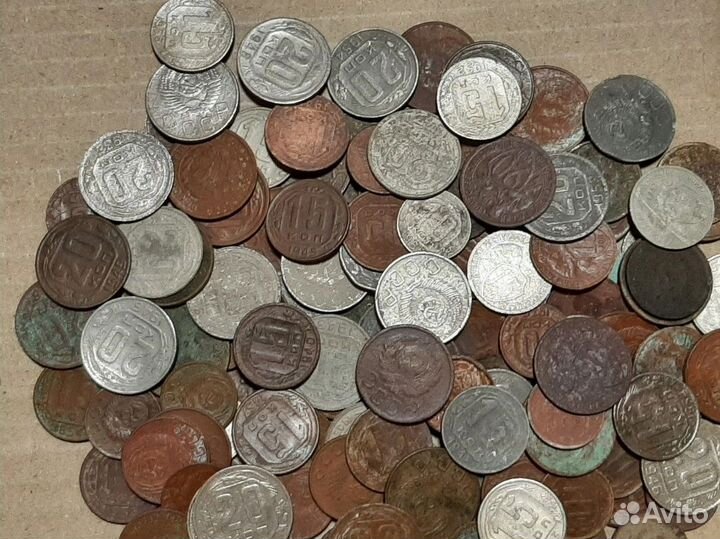 Ранние монеты СССР 140 шт. Никель + 8 серебряных