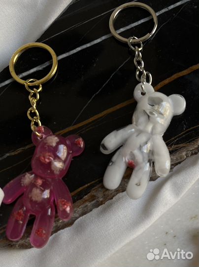 Силиконовый молд для создания брелка «Мишка»