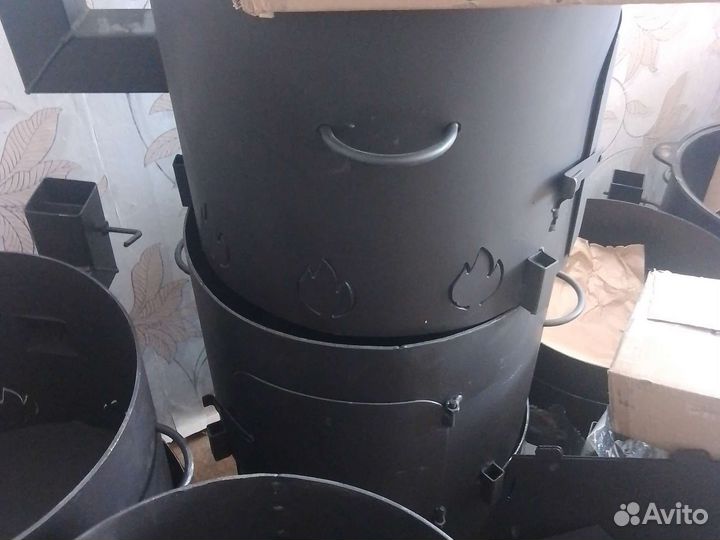 Казан чугунный и печь под казан