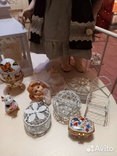 Ангел,кукла фарфоровая. Композиция Прованс