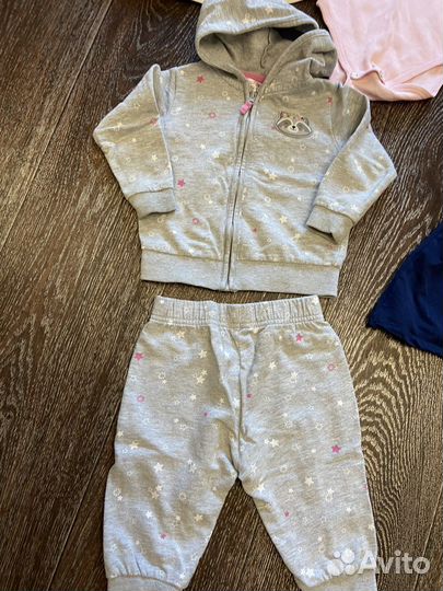 Пакет фирменной одежды на девочку 1-2 года
