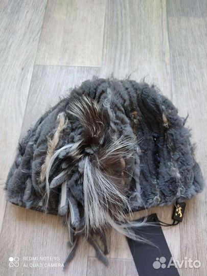 Шапка женская мех кролик