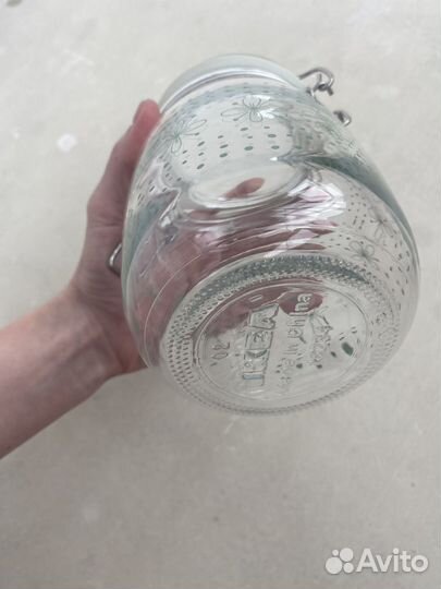 Банка IKEA для хранения продуктов с крышкой