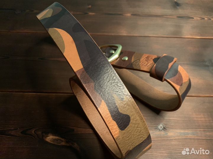 Ремень из натуральной кожи ручной работы