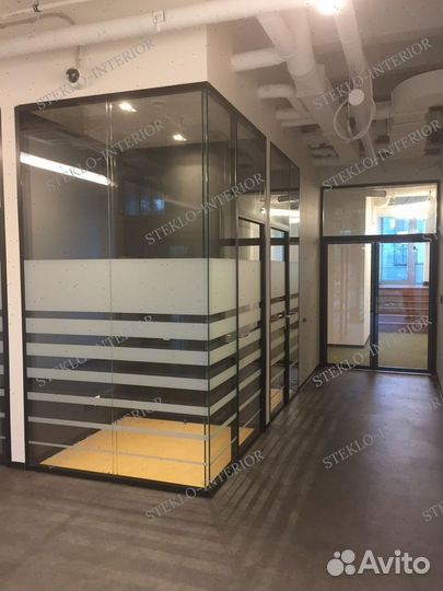 Офисные стеклянные прегородки