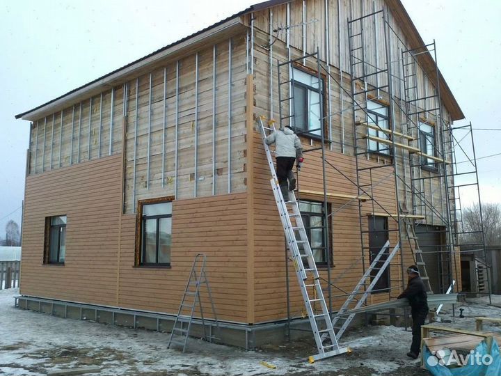 Обшивка домов сайдингом и панелями.Утепление