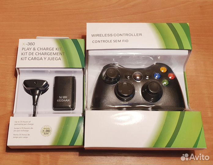 Xbox 360 Аккумулятор 4800 мАч и кабель для зарядки