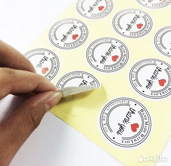 Печать наклеек этикеток стикеров