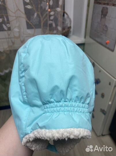 Шапка- шлем для девочки зимняя Crockid