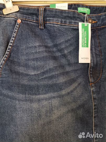 Женская джинсовая юбка Benetton (Италия)