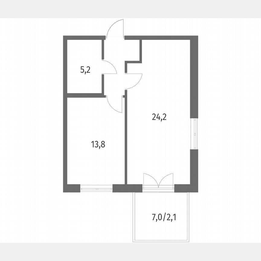 1-к. квартира, 49,4 м², 1/9 эт.