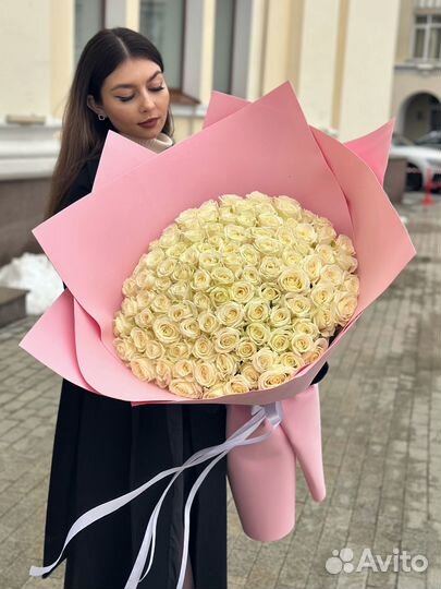 Шикарный букет из 101 розы