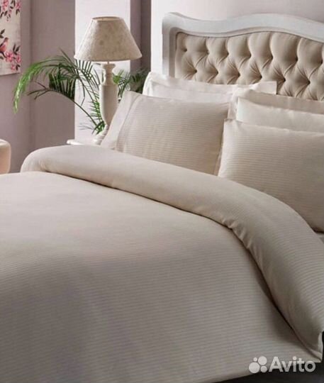 Белье постельное TAC Basic Stripe Сатин Оригинал