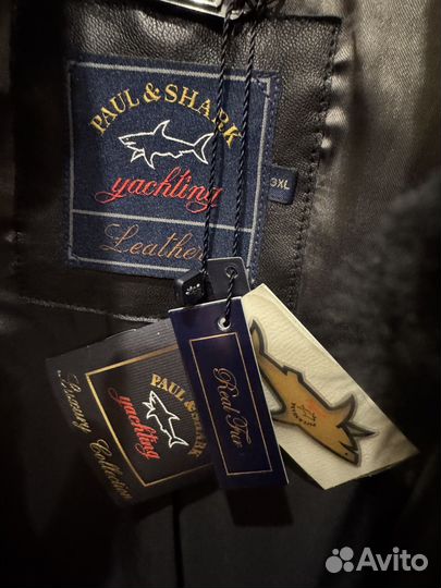 Кожаная куртка мужская Paul&Shark 3xl