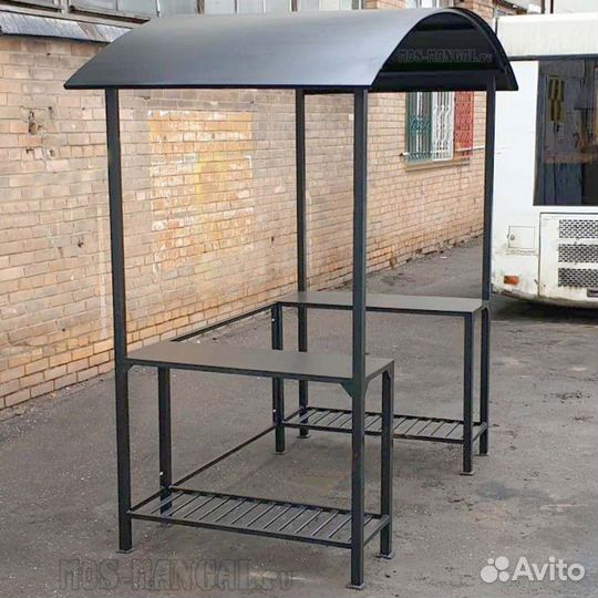 Мангал разборный с крышей и мангальная зона