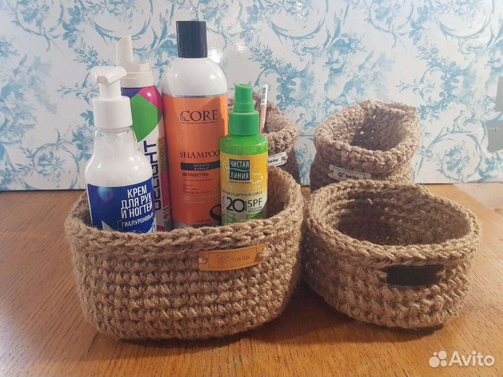 Корзинка из джута