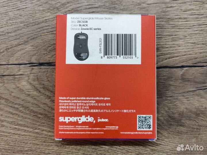 Стеклянные глайды Superglide для мышек Zowie EC,ZA