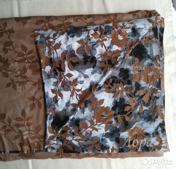 Отрез ткани трикотаж Цветочный рисунок