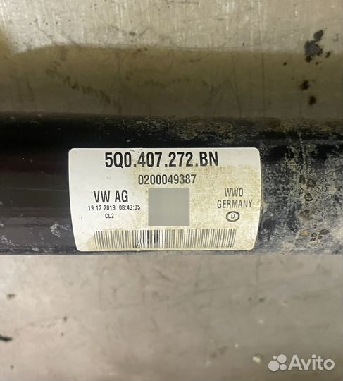 Привод передний правый Шкода Октавия A7 dsg