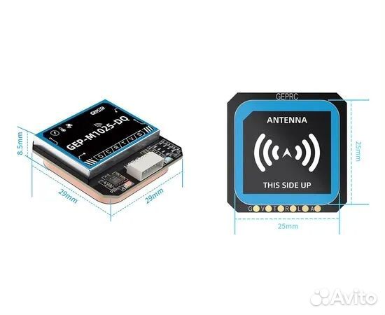 GPS модуль geprc GEP-M1025-DQ с компасом