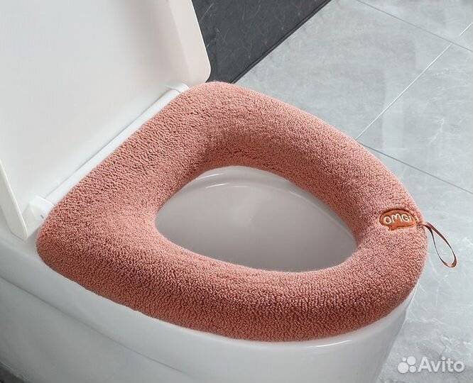 Чехол на крышку и сиденье унитаза, утепленный