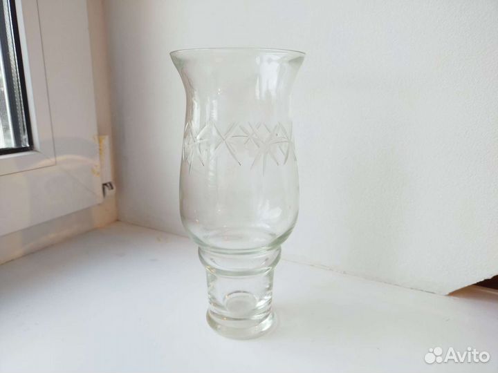Винтажная стеклянная ваза СССР