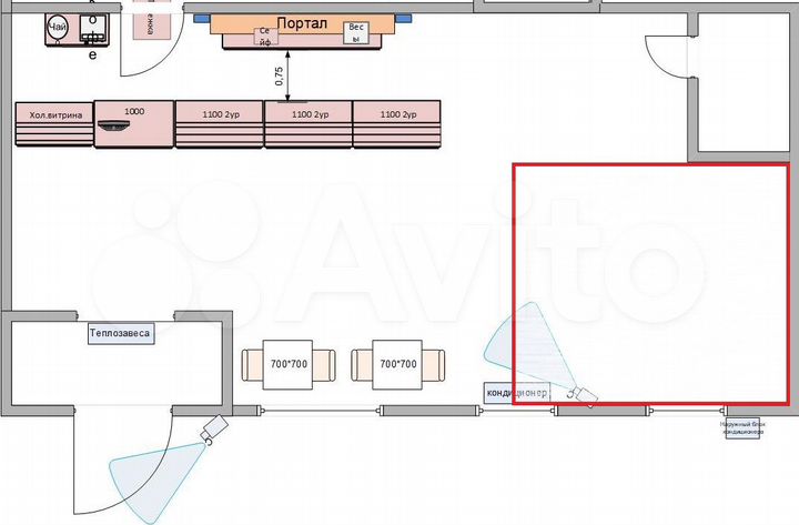 Торговая площадь, 20 м²