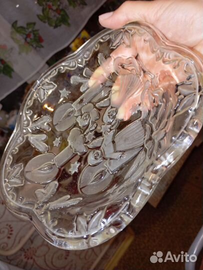 Тарелка ангелы Рождество Германия винтаж