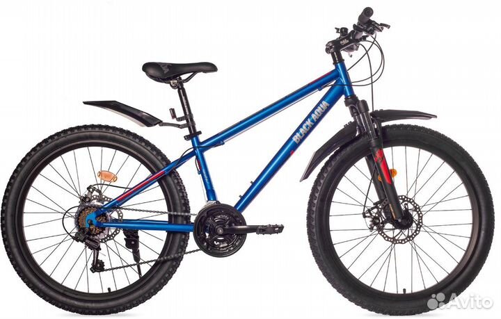 Велосипед фэтбайк black aqua Cross 1661 D26