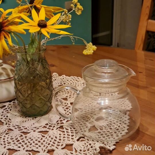 Чайник заварочный 1л богемия тонкое стекло