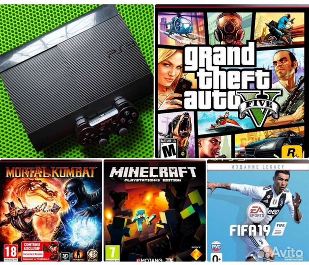 Sony PS3 4308А+55игр