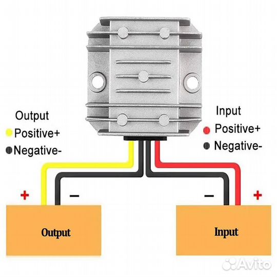 Преобразователь напряжения 12V на 24V 3A 72W
