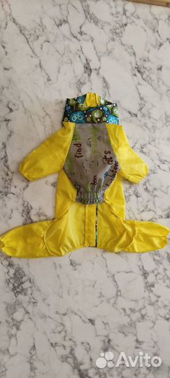 Комбинезон болоневый с воротником-стойкой желтый