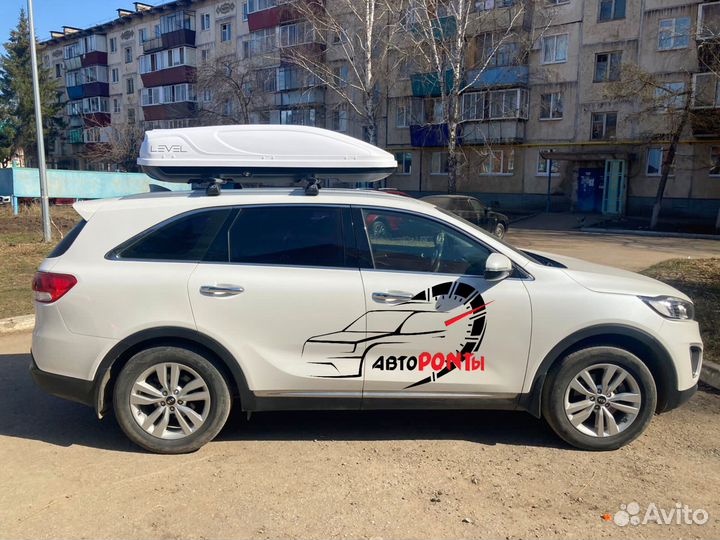Бокс на крышу Level на Киа Соренто Прайм