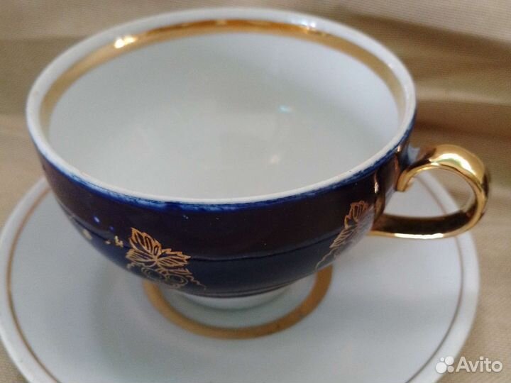 Чайная пара кобальт