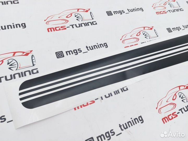 Наклейки AMG Edition на C-Class W205 черный мат